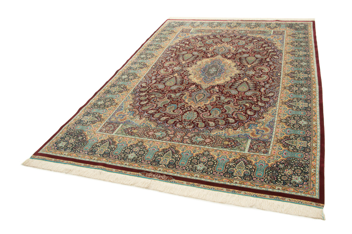 Rechteck Teppich Ghom Design in Rot von Hadorn™ - Lifestyle Image