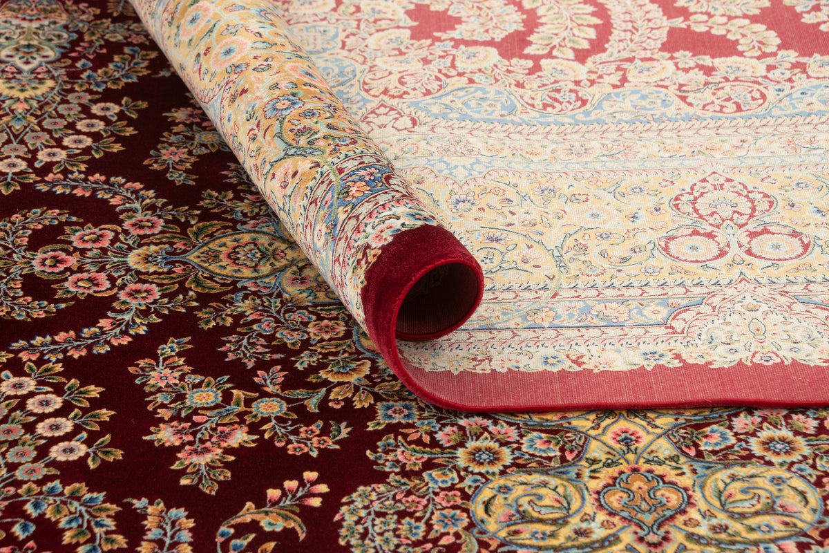 Rechteck Teppich Ghom Design in Rot von Hadorn™ - Lifestyle Image