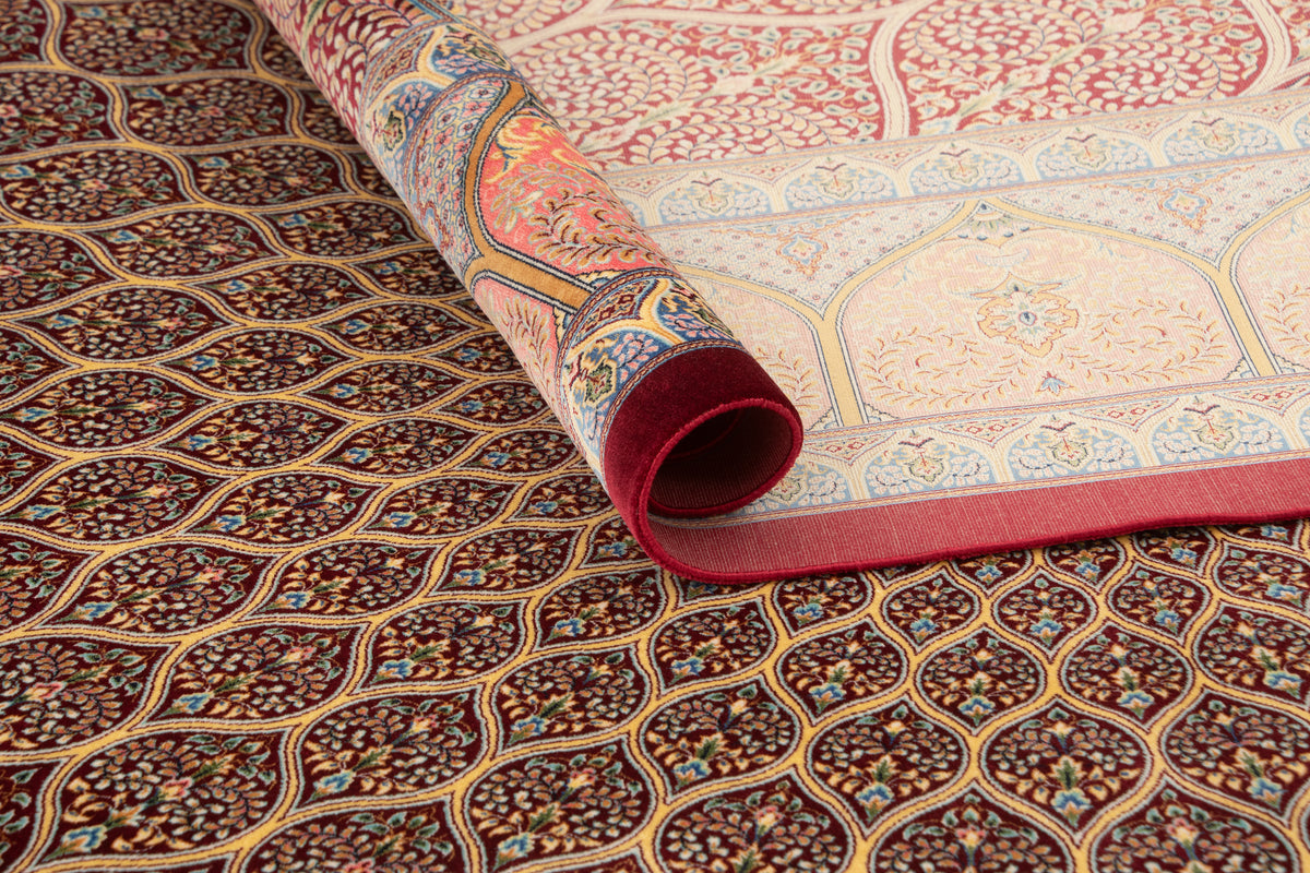 Rechteck Teppich Ghom Design in Rot von Hadorn™ - Lifestyle Image