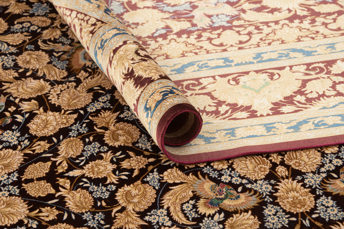 Rechteck Teppich Ghom Design in Braun von Hadorn™ - Lifestyle Image