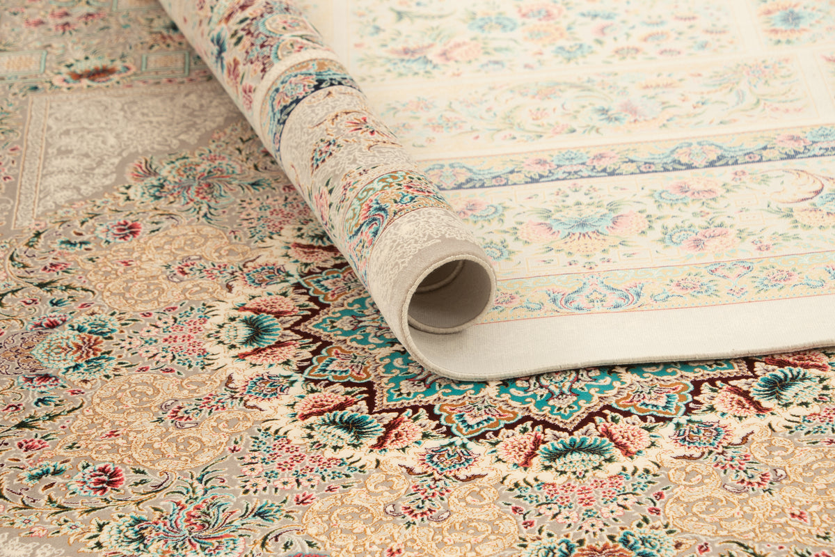 Rechteck Teppich Ghom Design in Grau von Hadorn™ - Lifestyle Image