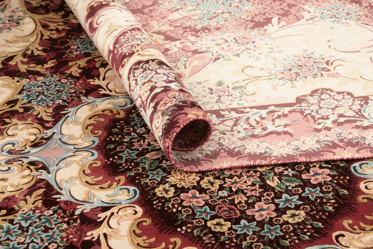 Rechteck Teppich Ghom Design in Lila von Hadorn™ - Lifestyle Image