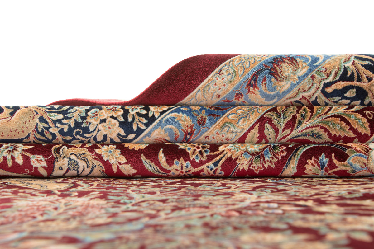 Rechteck Teppich Ghom Design in Rot von Hadorn™ - Lifestyle Image