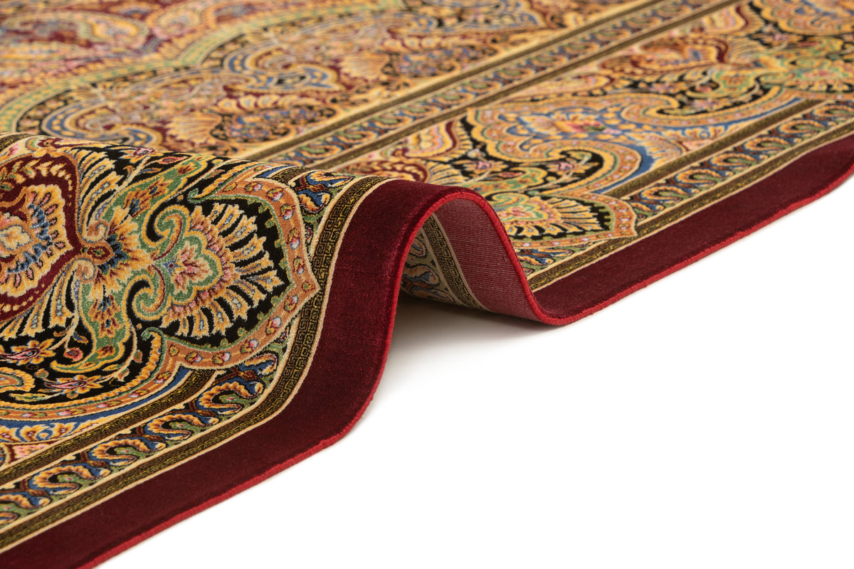 Rechteck Teppich Ghom Design in Rot von Hadorn™ - Lifestyle Image