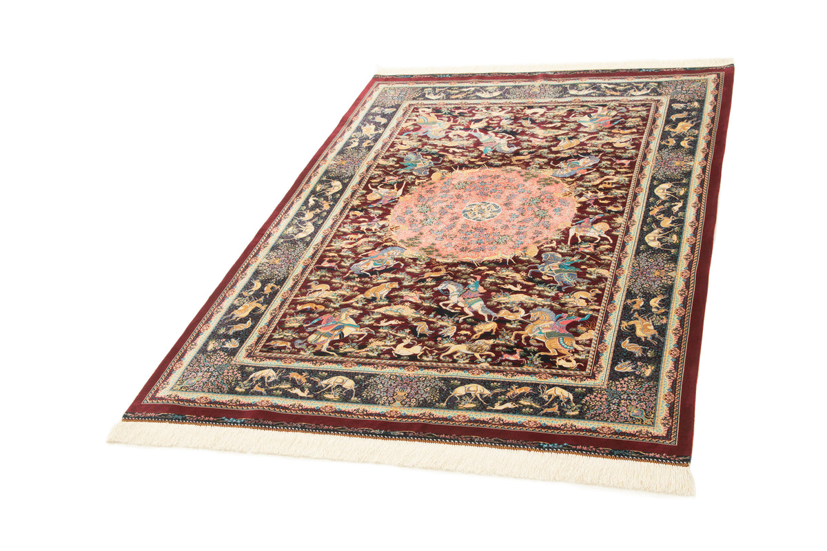 Rechteck Teppich Ghom Design in Rot von Hadorn™ - Lifestyle Image