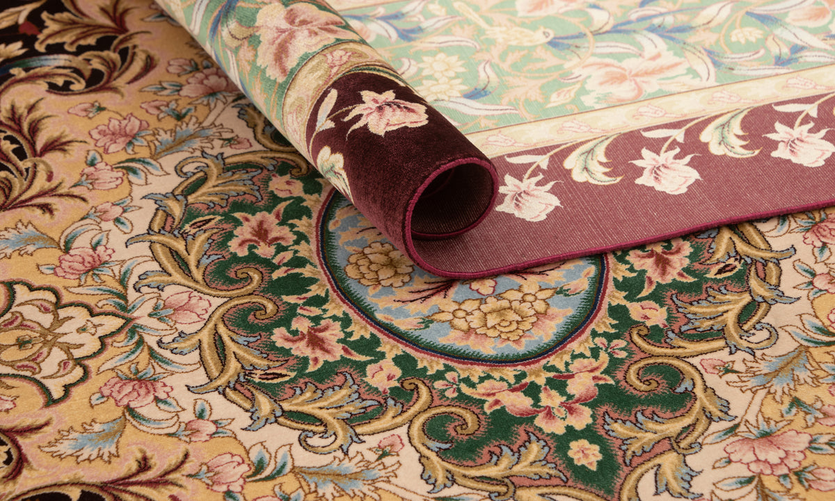 Rechteck Teppich Ghom Design in Rot von Hadorn™ - Lifestyle Image
