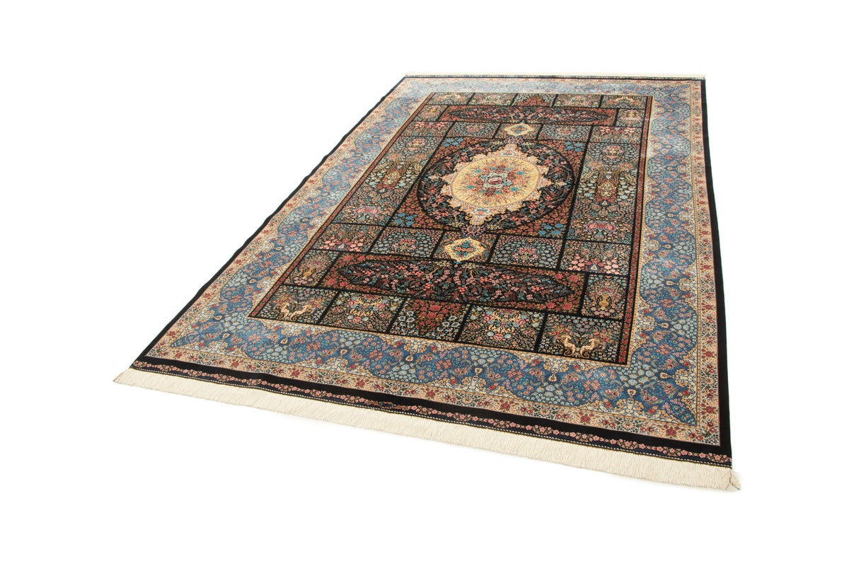 Rechteck Teppich Ghom Design in Dunkelblau von Hadorn™ - Lifestyle Image