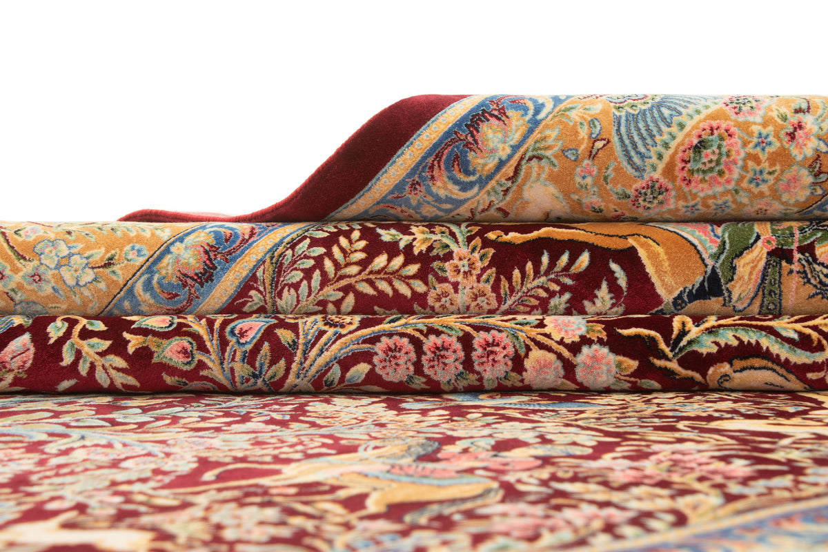 Rechteck Teppich Ghom Design in Rot von Hadorn™ - Lifestyle Image