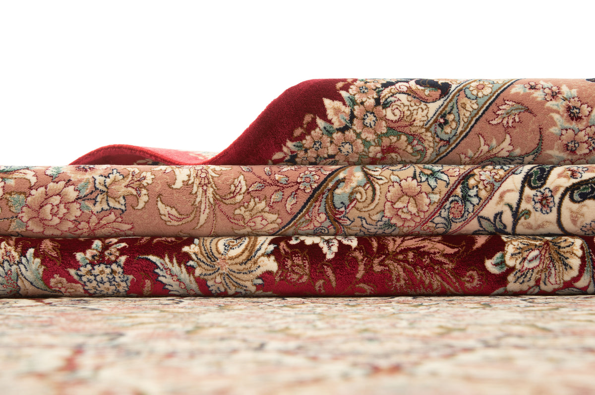 Rechteck Teppich Ghom Design in Rot von Hadorn™ - Lifestyle Image