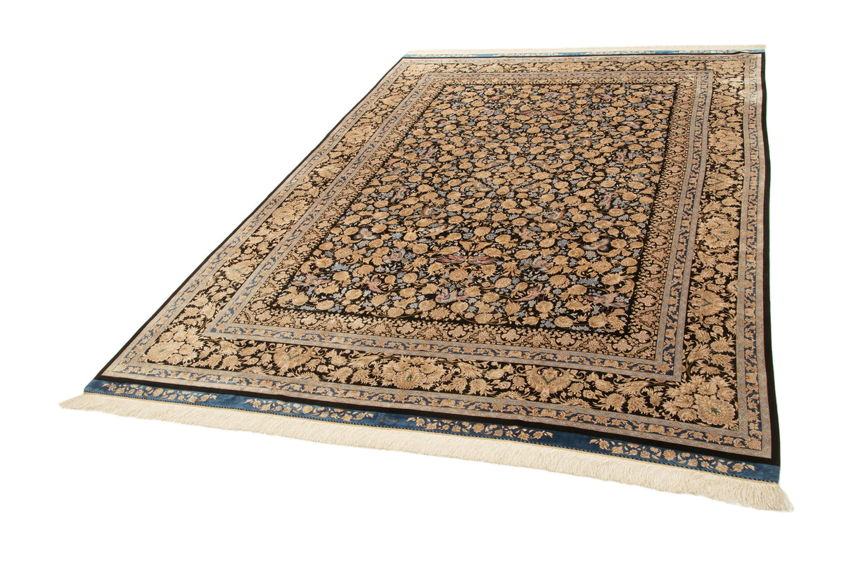 Rechteck Teppich Ghom Design in Schwarz von Hadorn™ - Lifestyle Image