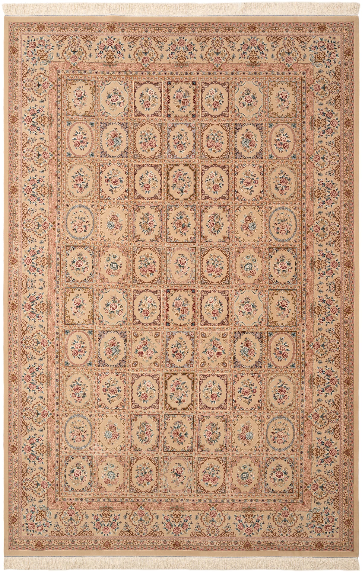 Rechteck Teppich Ghom Design in Rosa von Hadorn™ - Lifestyle Image