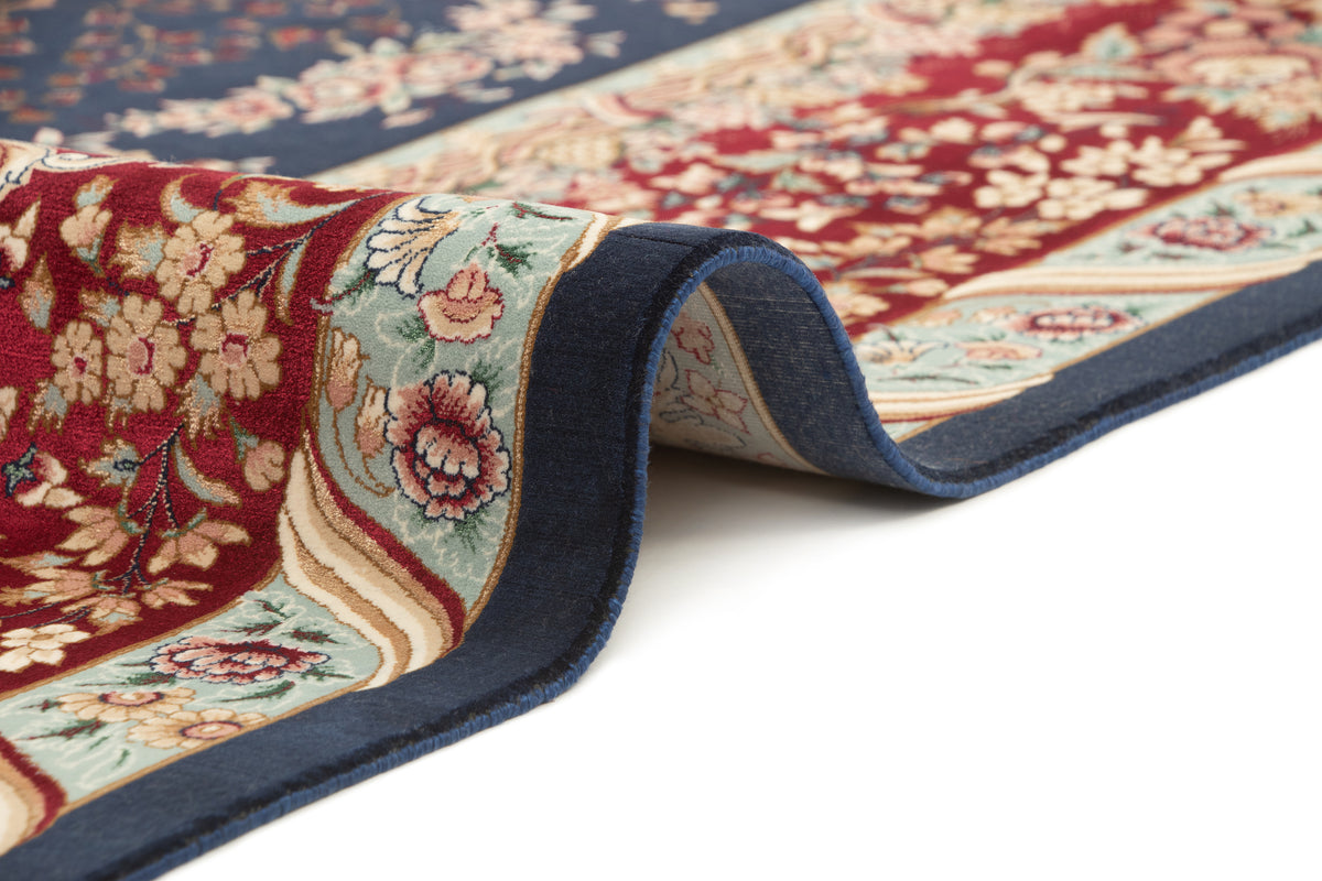 Rechteck Teppich Ghom Design in Dunkelblau von Hadorn™ - Lifestyle Image