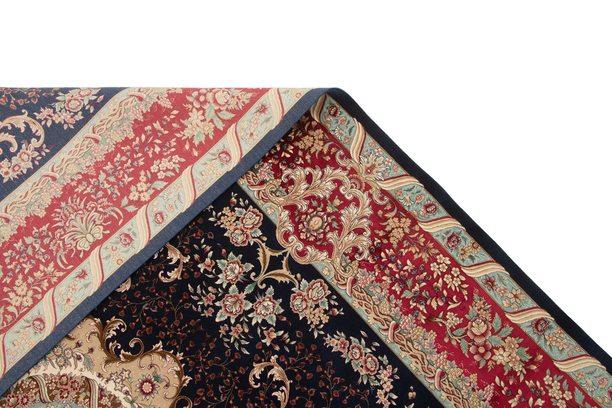 Rechteck Teppich Ghom Design in Dunkelblau von Hadorn™ - Lifestyle Image
