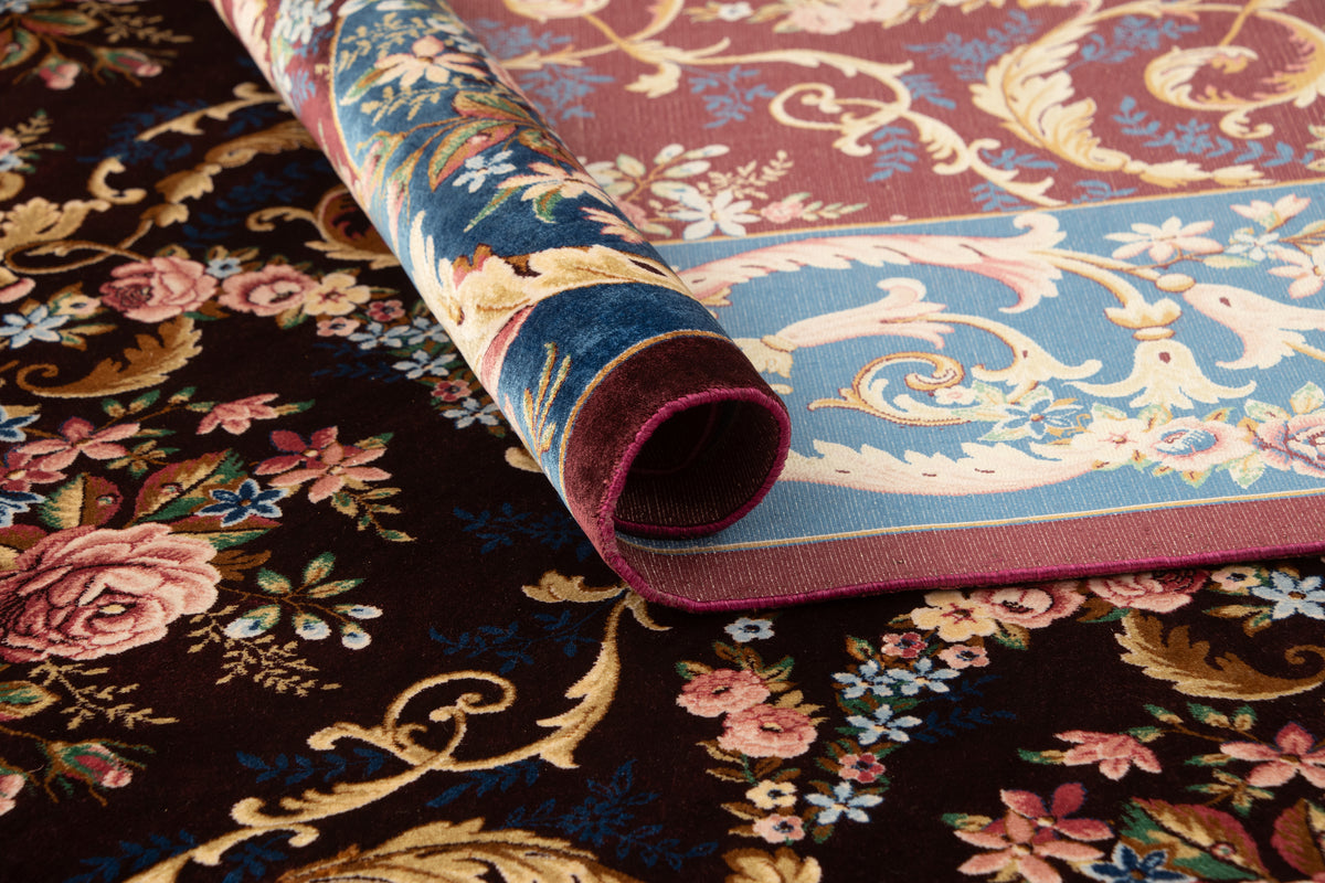 Rechteck Teppich Ghom Design in Burgund von Hadorn™ - Lifestyle Image