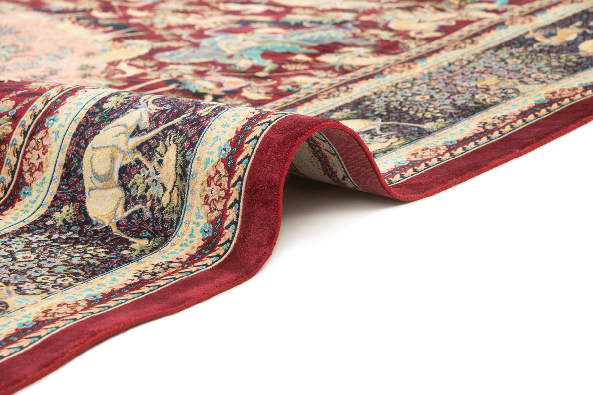 Rechteck Teppich Ghom Design in Rot von Hadorn™ - Lifestyle Image