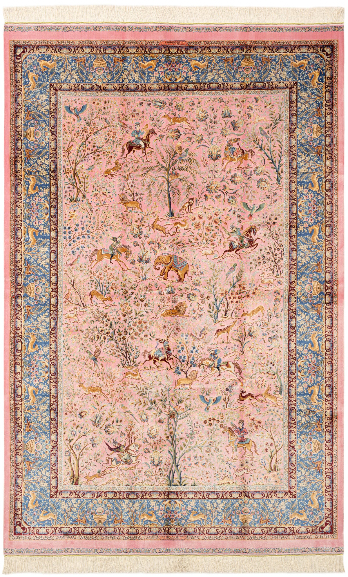 Rechteck Teppich Ghom Design in Rosa  von Hadorn™ - Lifestyle Image