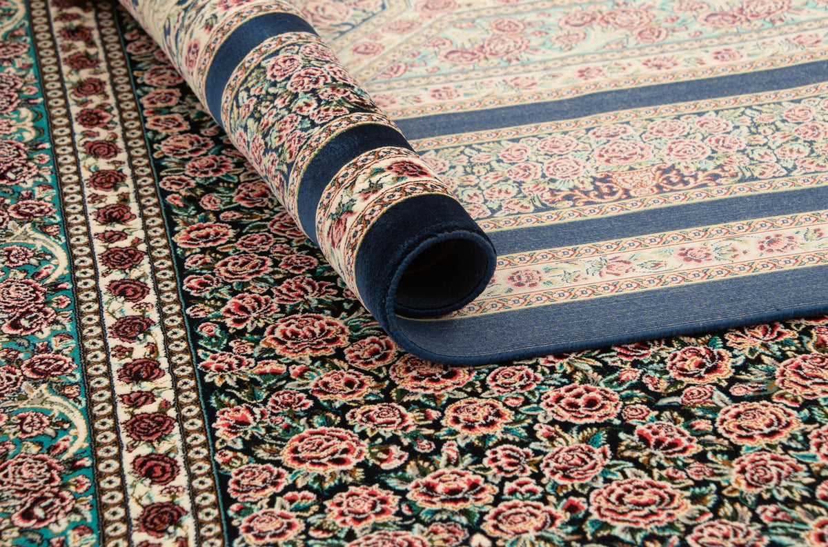 Rechteck Teppich Ghom Design in Rosa von Hadorn™ - Lifestyle Image