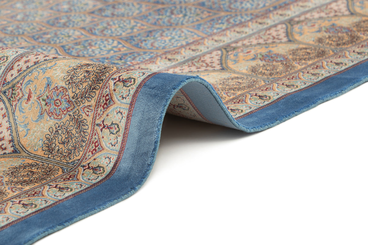 Rechteck Teppich Ghom Design in Blau von Hadorn™ - Lifestyle Image