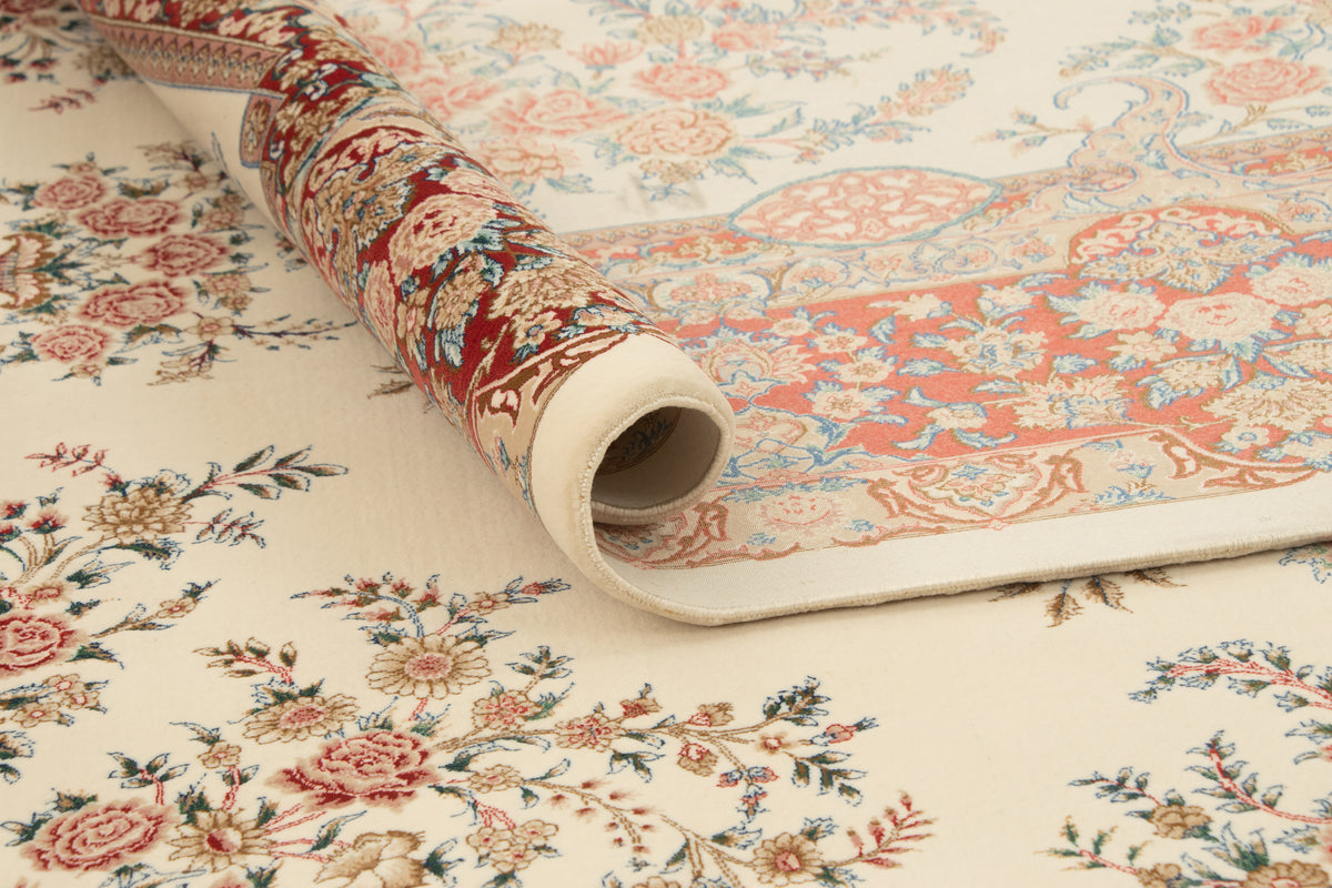 Rechteck Teppich Ghom Design in Creme von Hadorn™ - Lifestyle Image