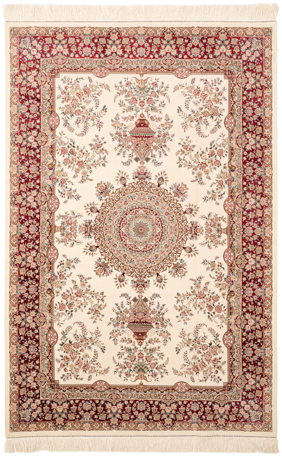 Rechteck Teppich Ghom Design in Creme von Hadorn™ - Lifestyle Image