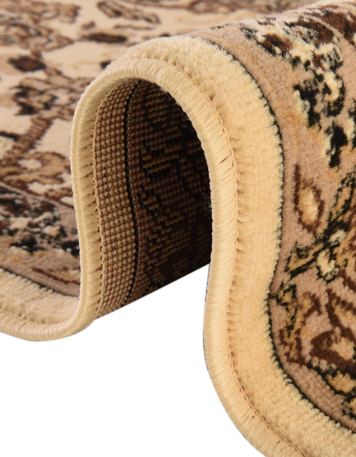 Rechteck Teppich Kashan Design in Elfenbein von Hadorn™ - Lifestyle Image