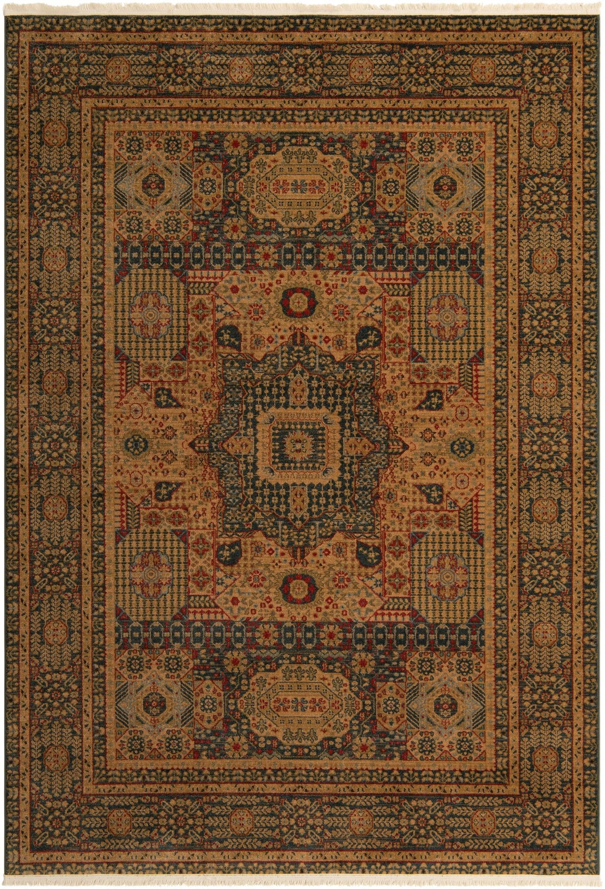 Rechteck Teppich Mamluk in Blau von Hadorn™ - Lifestyle Image