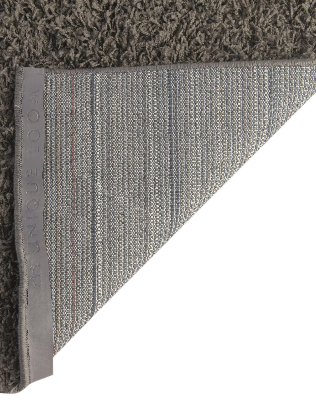 Quadratisch Hochflorteppich Solid Shag in Graphitgrau von Hadorn™ - Lifestyle Image