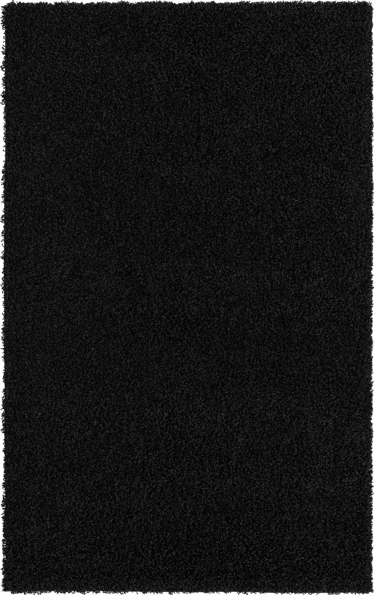 Rechteck Hochflorteppich Solid Shag in Schwarz von Hadorn™ - Lifestyle Image
