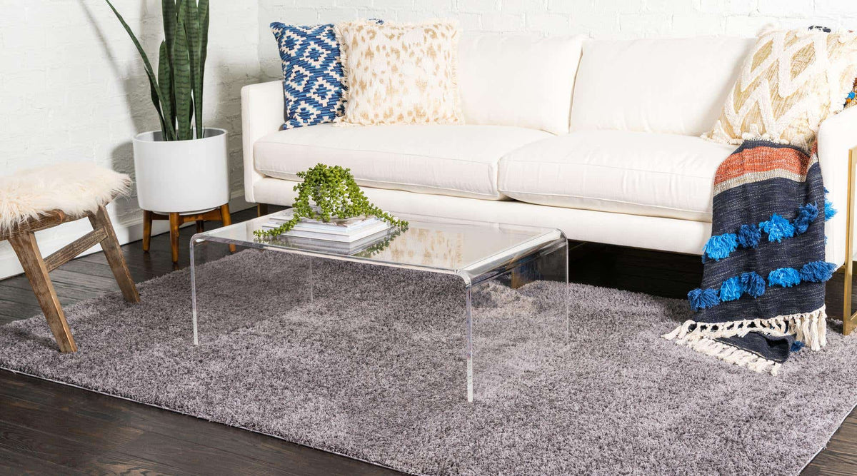 Quadratisch Teppich Luzern in Grau von Hadorn™ - Lifestyle Image