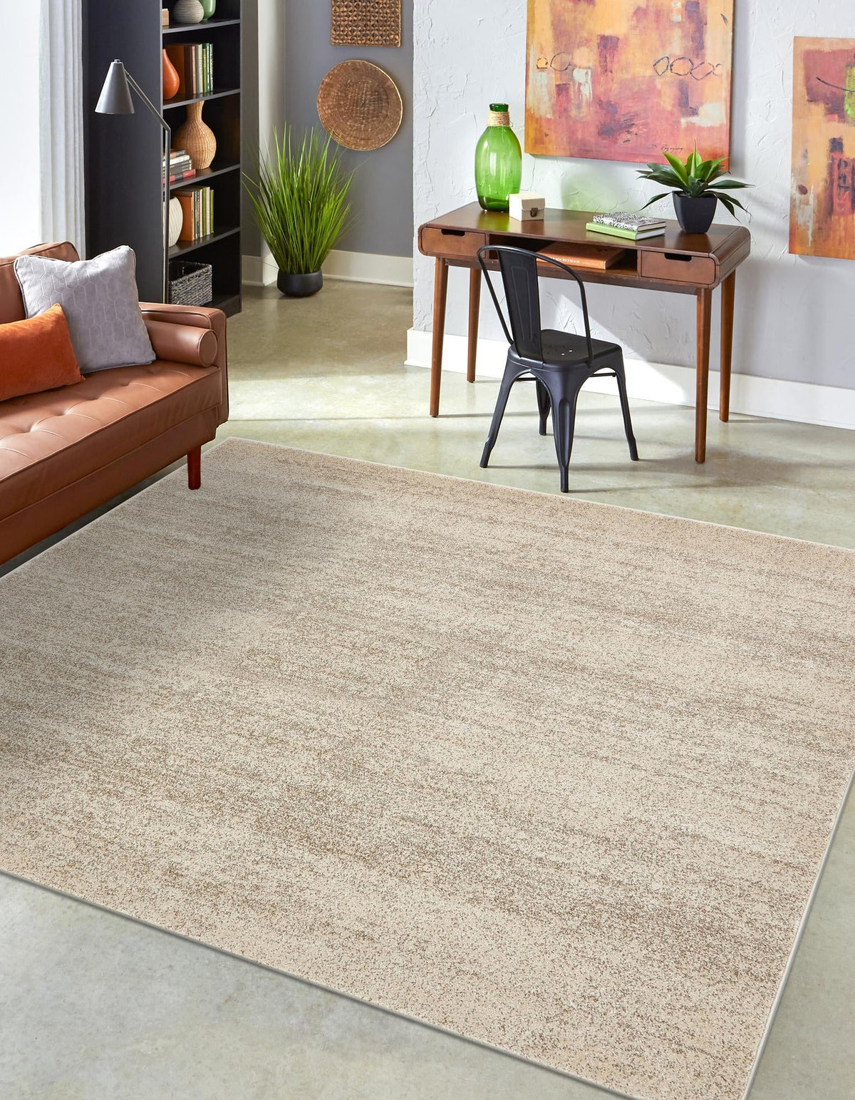 Quadratisch Teppich Loft in Beige von Hadorn™ - Lifestyle Image
