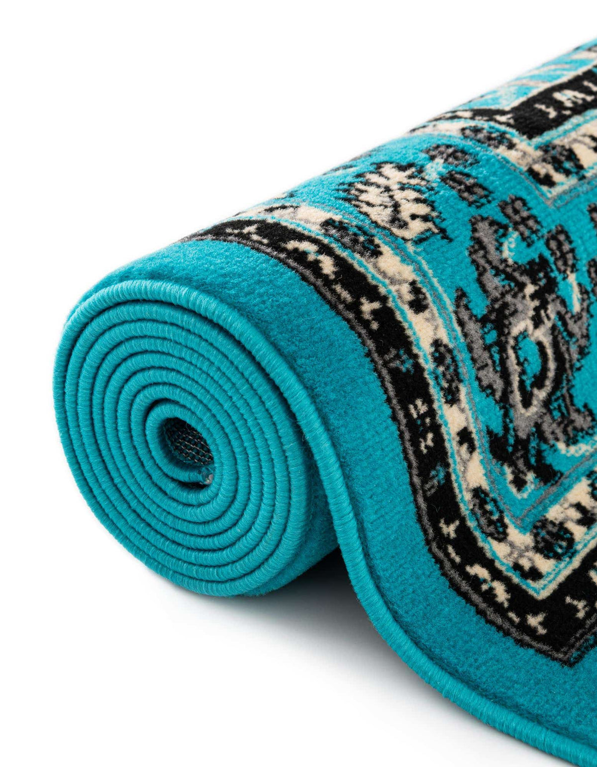 Läufer Teppich Kashan Design in Türkis von Hadorn™ - Lifestyle Image