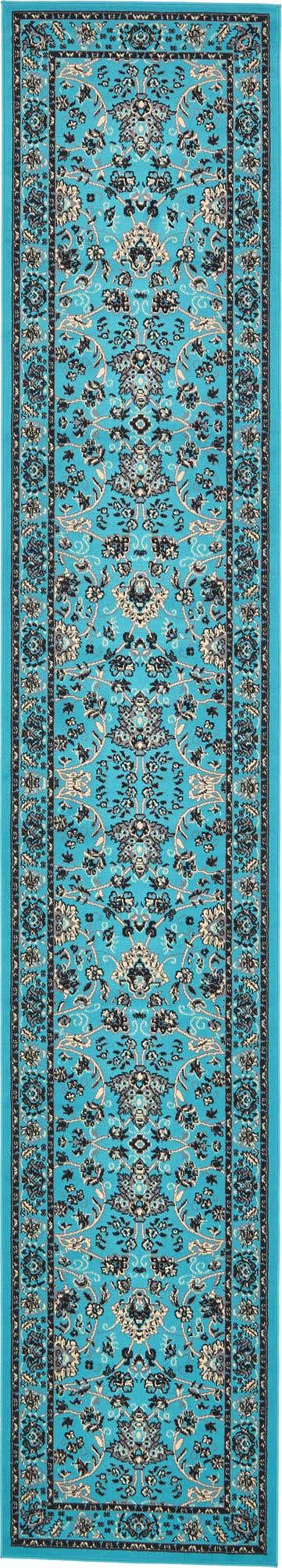 Läufer Teppich Kashan Design in Türkis von Hadorn™ - Lifestyle Image