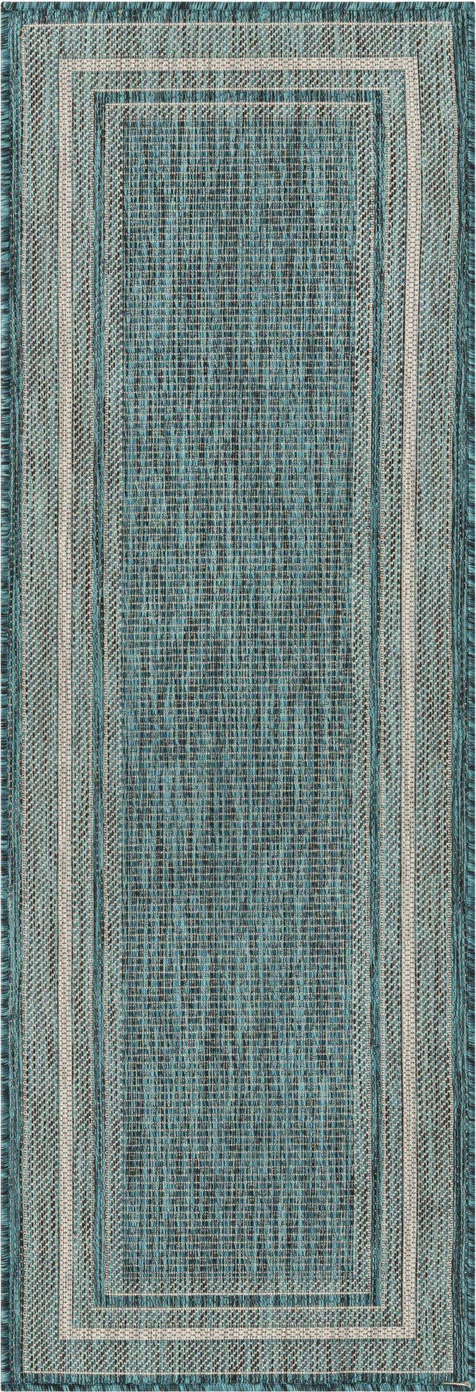 Läufer Outdoor Teppich Tulum Outdoor in Blaugrün von Hadorn™ - Lifestyle Image