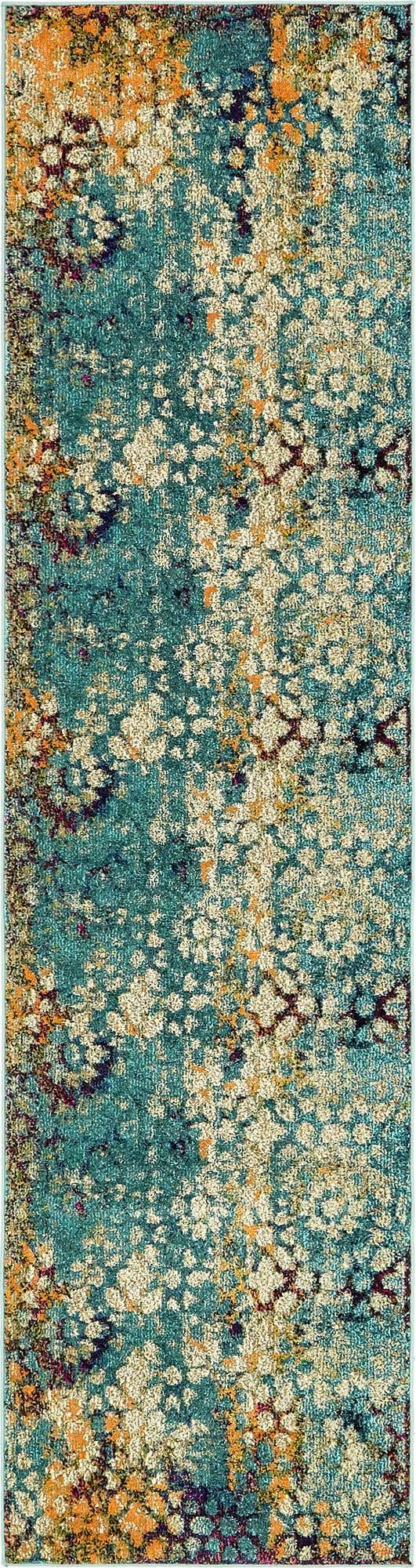Kunstfaser Teppich Glitter in Blau von Hadorn™ - Lifestyle Image