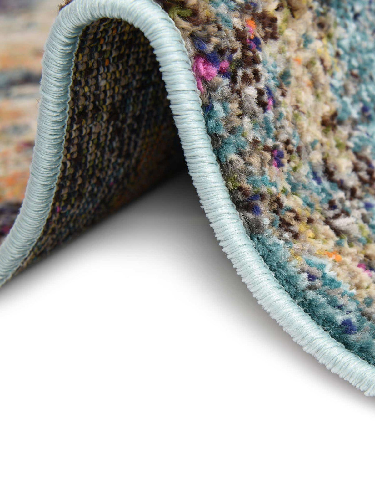 Kunstfaser Teppich Glitter in Blau von Hadorn™ - Lifestyle Image