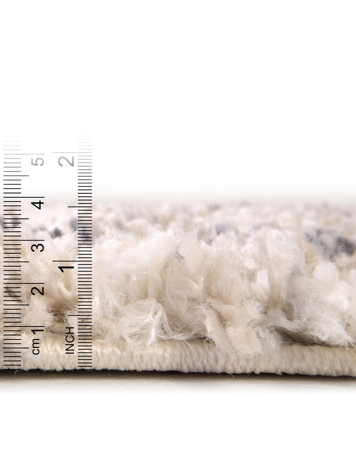 Quadratisch Hochflorteppich Lagom Shag in Beige von Hadorn™ - Lifestyle Image