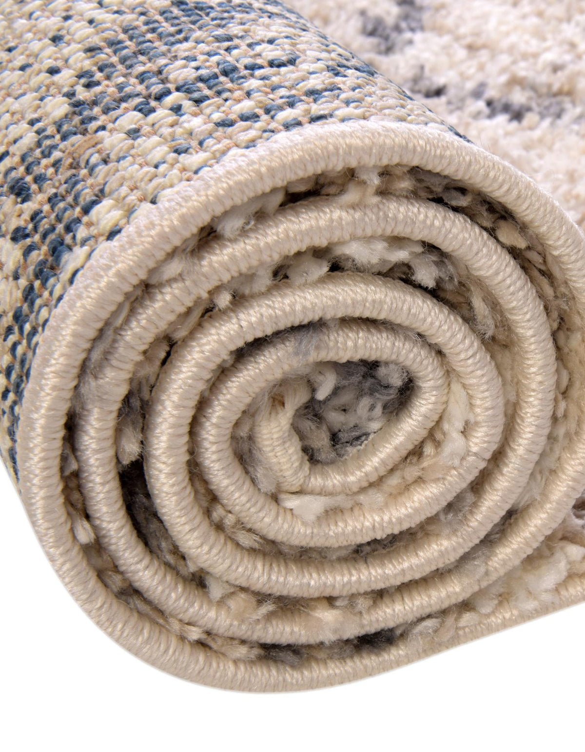 Quadratisch Hochflorteppich Lagom Shag in Beige von Hadorn™ - Lifestyle Image