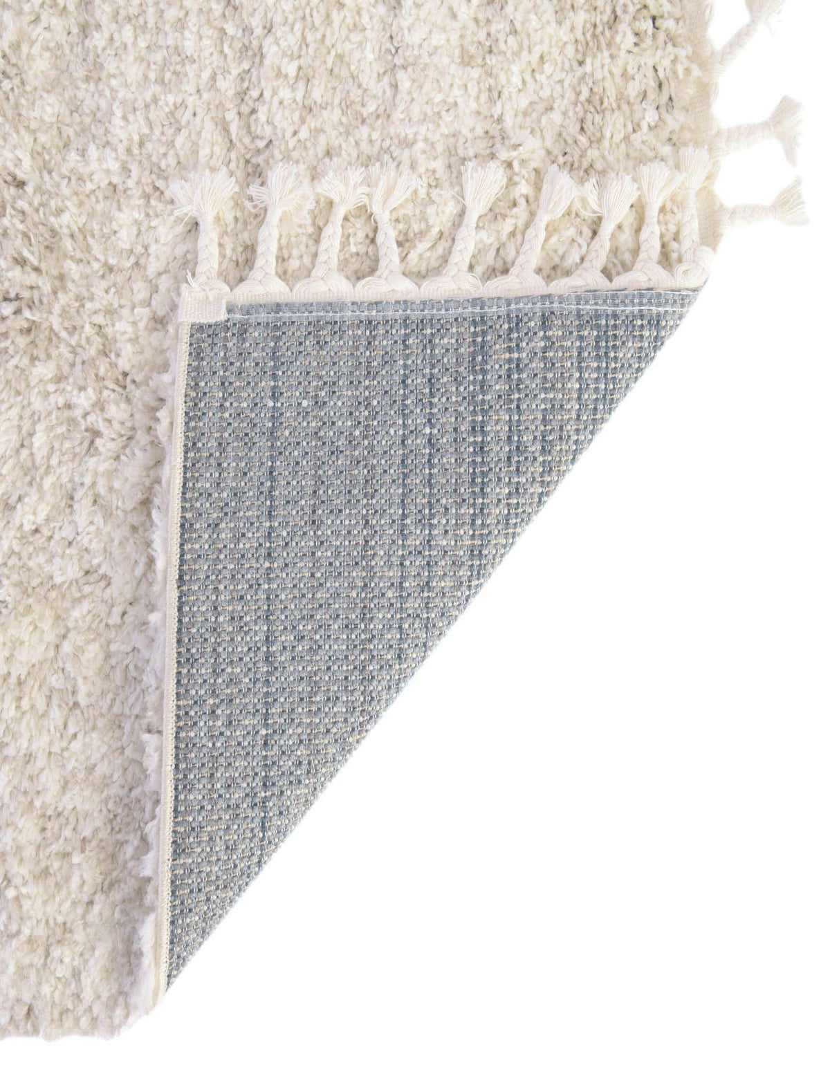 Quadratisch Hochflorteppich Lagom Shag in Elfenbein von Hadorn™ - Lifestyle Image