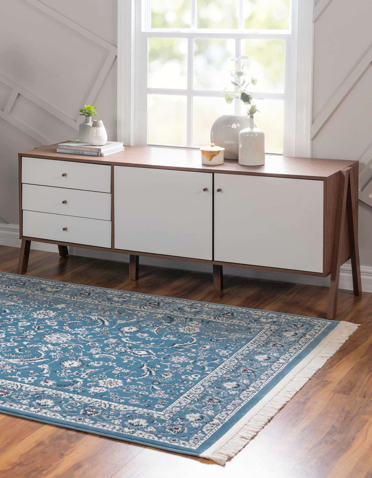 Rechteck Teppich Classical in Hellblau von Hadorn™ - Lifestyle Image