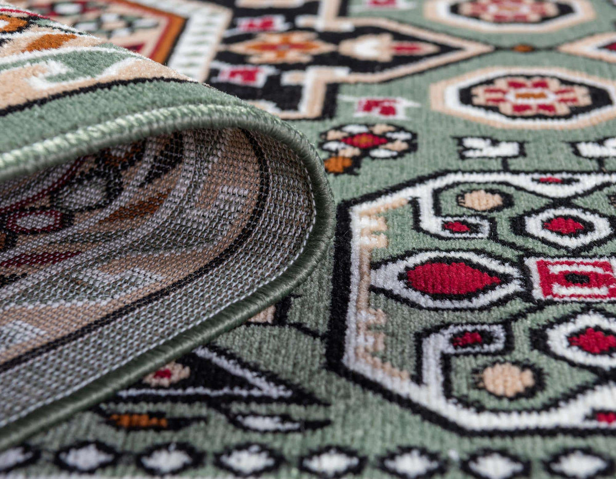 Rechteck Teppich Gharajeh in Grün von Hadorn™ - Lifestyle Image