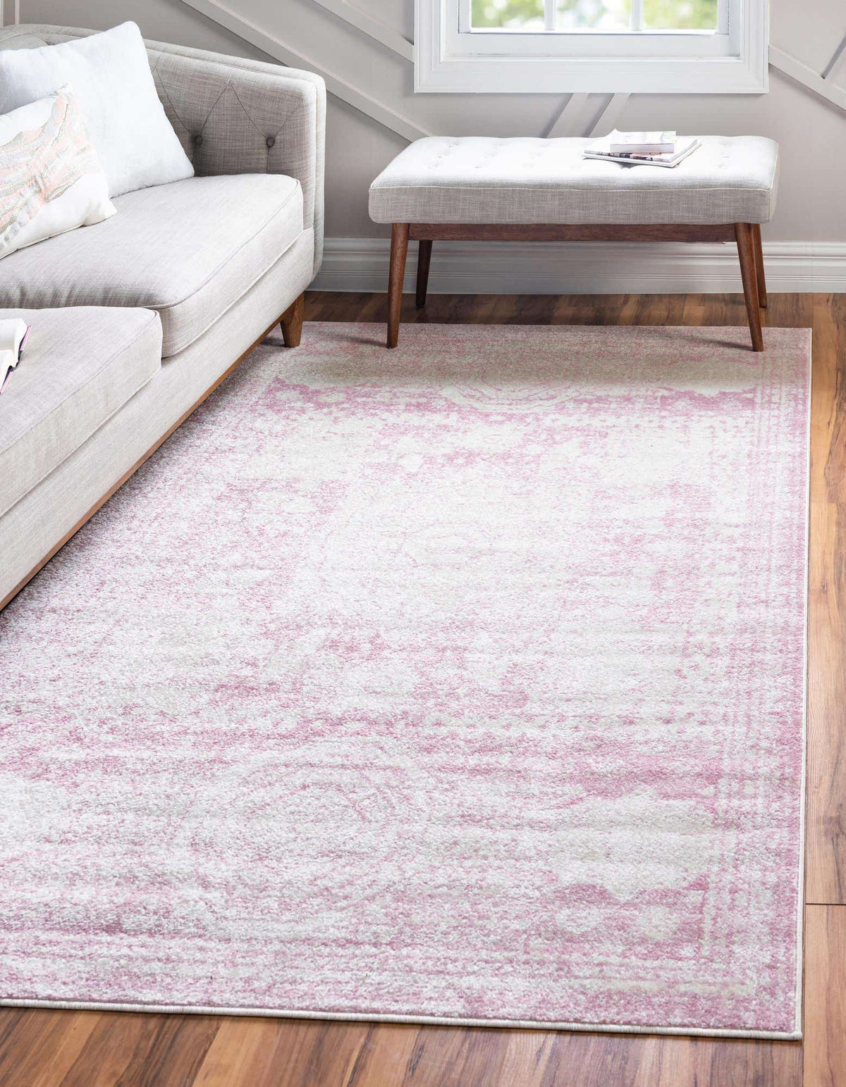 Rechteck Teppich Bexley in Rosa von Hadorn™ - Lifestyle Image