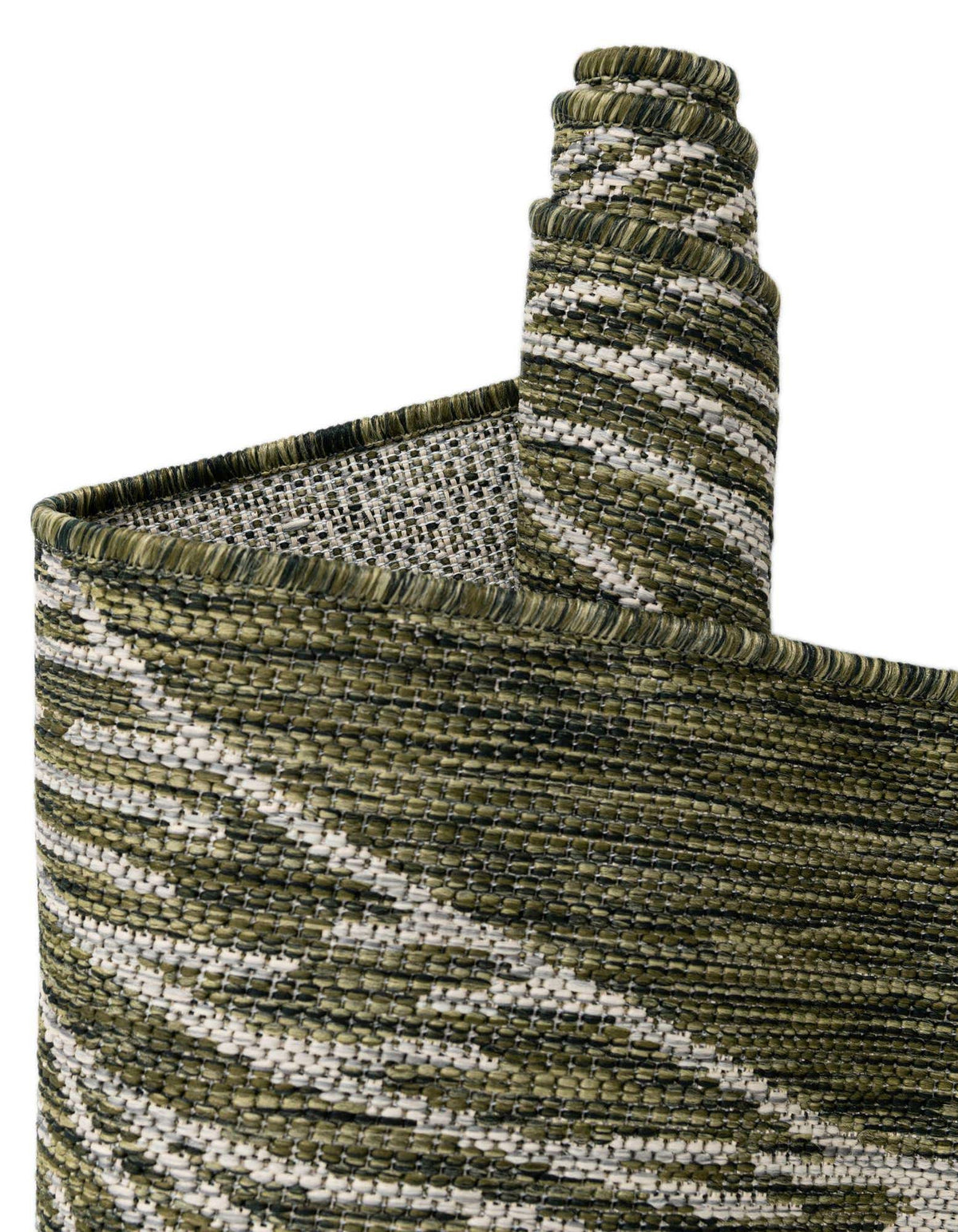 Rechteck Outdoor Teppich Tulum Outdoor in Grün von Hadorn™ - Lifestyle Image