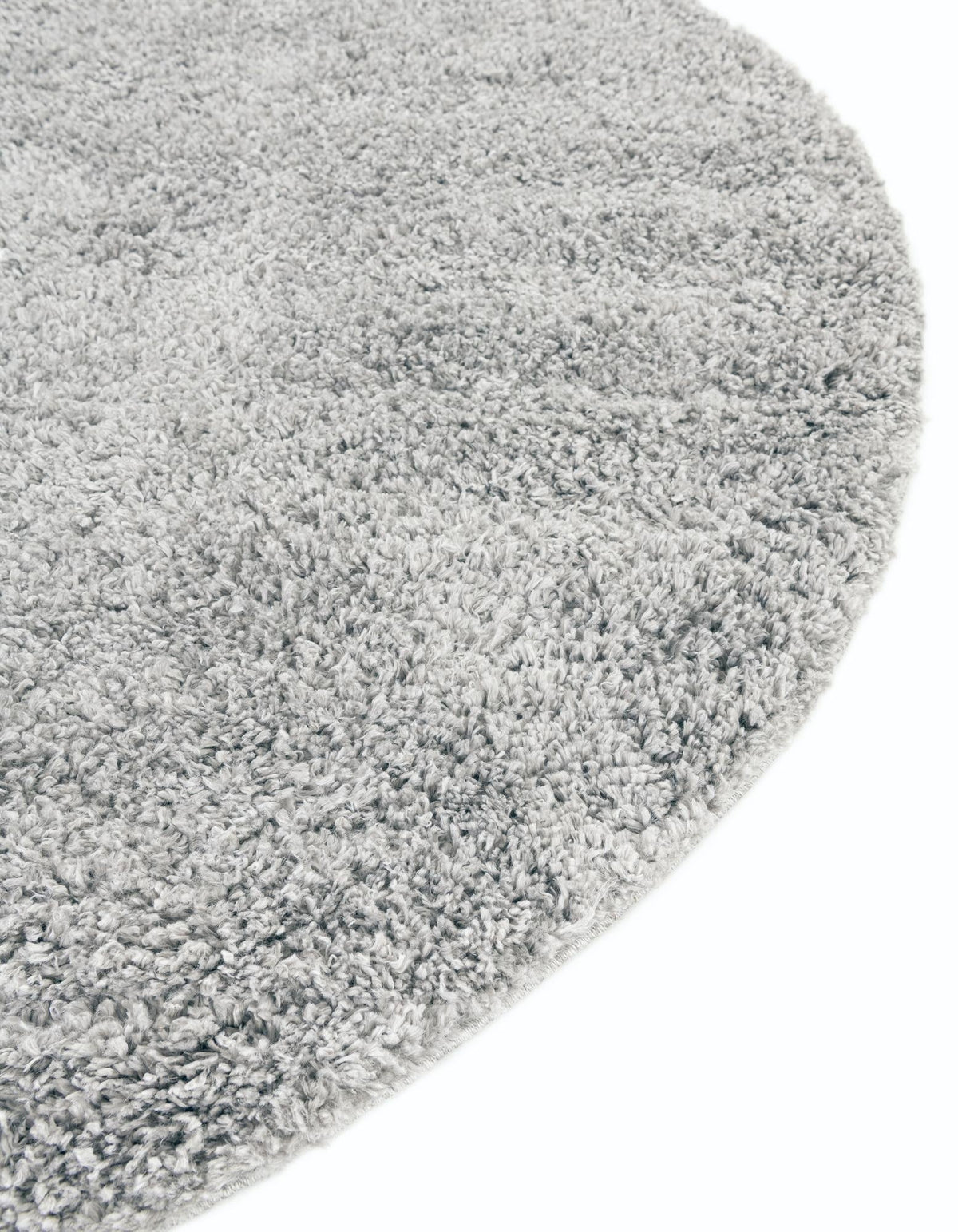 Rund Hochflorteppich Zermatt Shag in Grau von Hadorn™ - Lifestyle Image