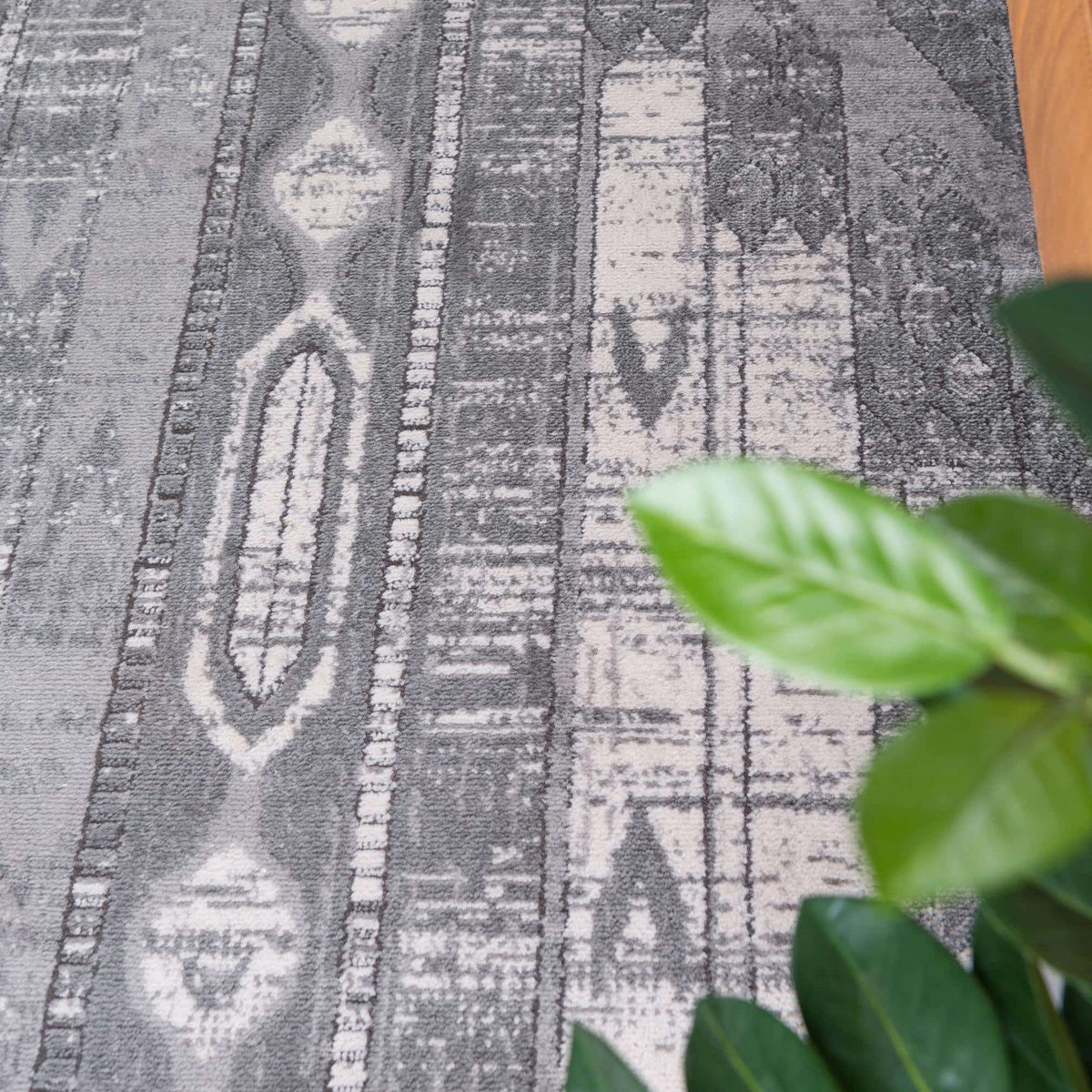Quadratisch Teppich Oregon in Grau von Hadorn™ - Lifestyle Image