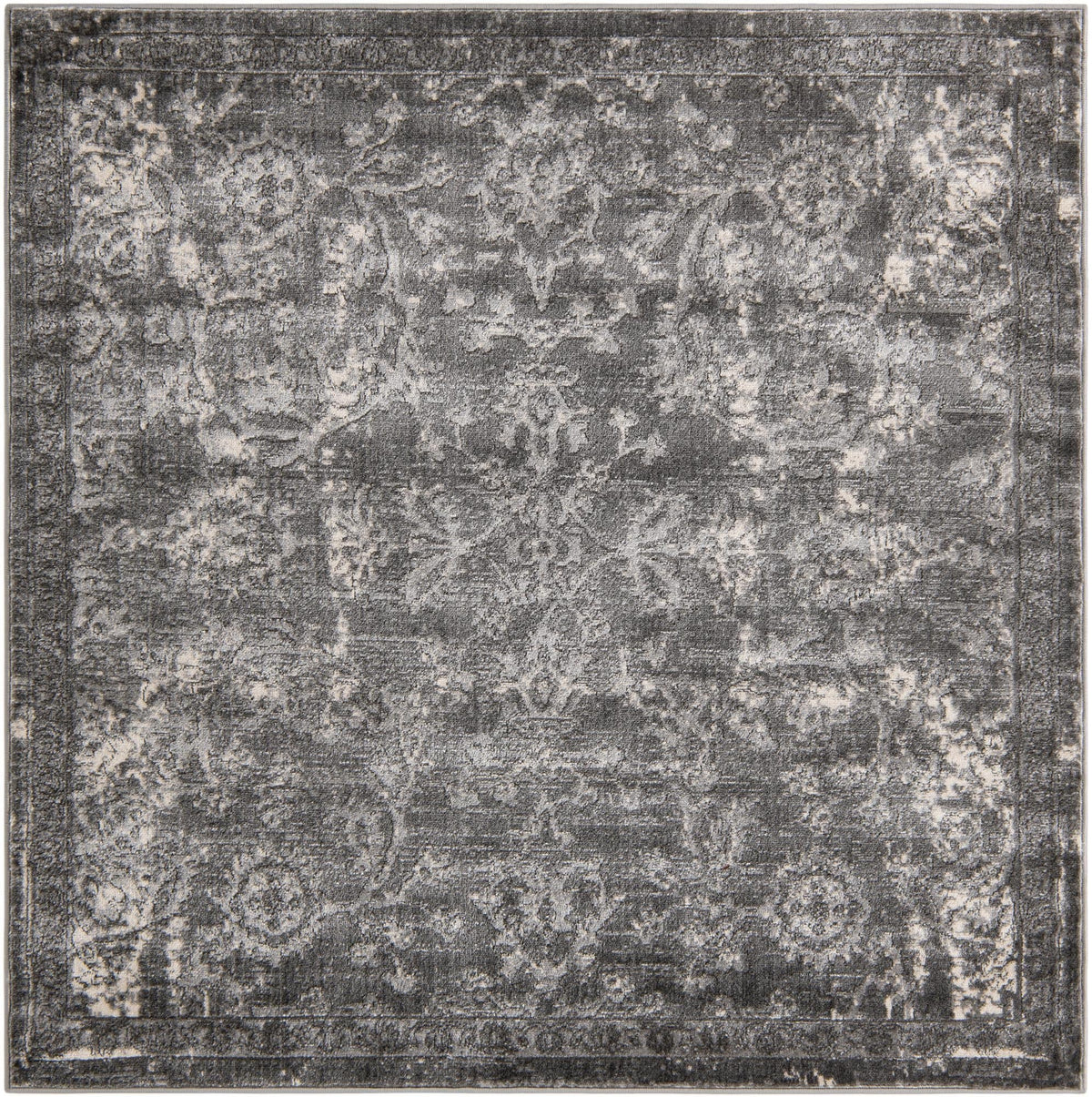 Quadratisch Teppich Oregon in Grau von Hadorn™ - Lifestyle Image