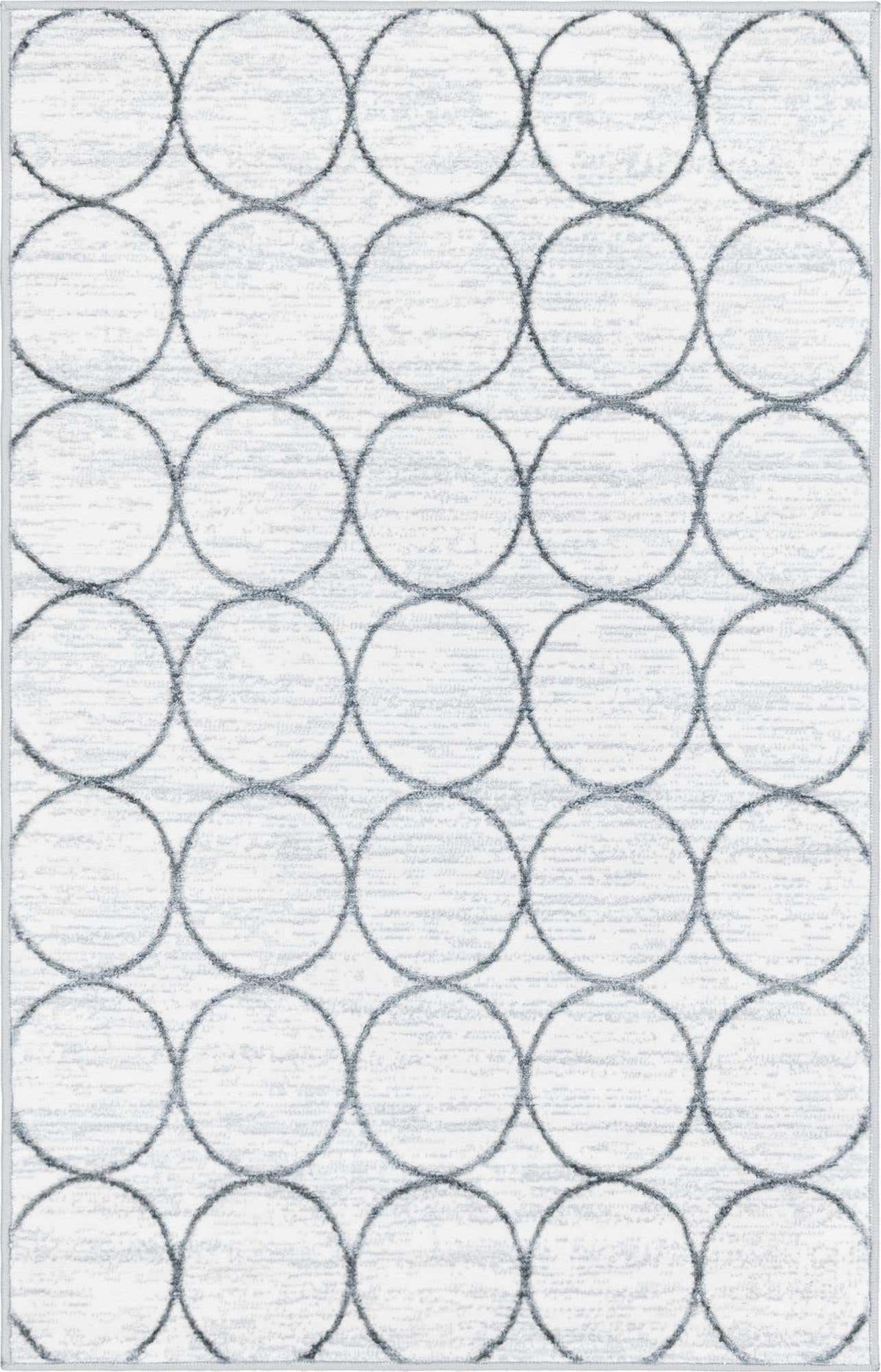 Rechteck Teppich Lattice Trellis in Weiss von Hadorn™ - Lifestyle Image