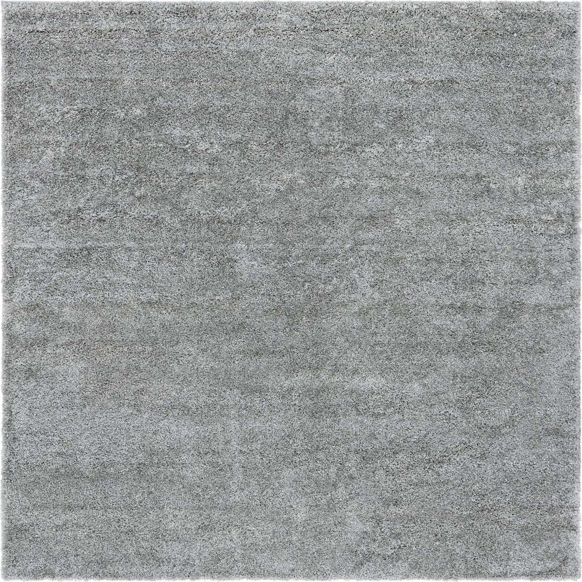 Quadratisch Hochflorteppich Soft Solid Shag in Wolkengrau von Hadorn™ - Lifestyle Image