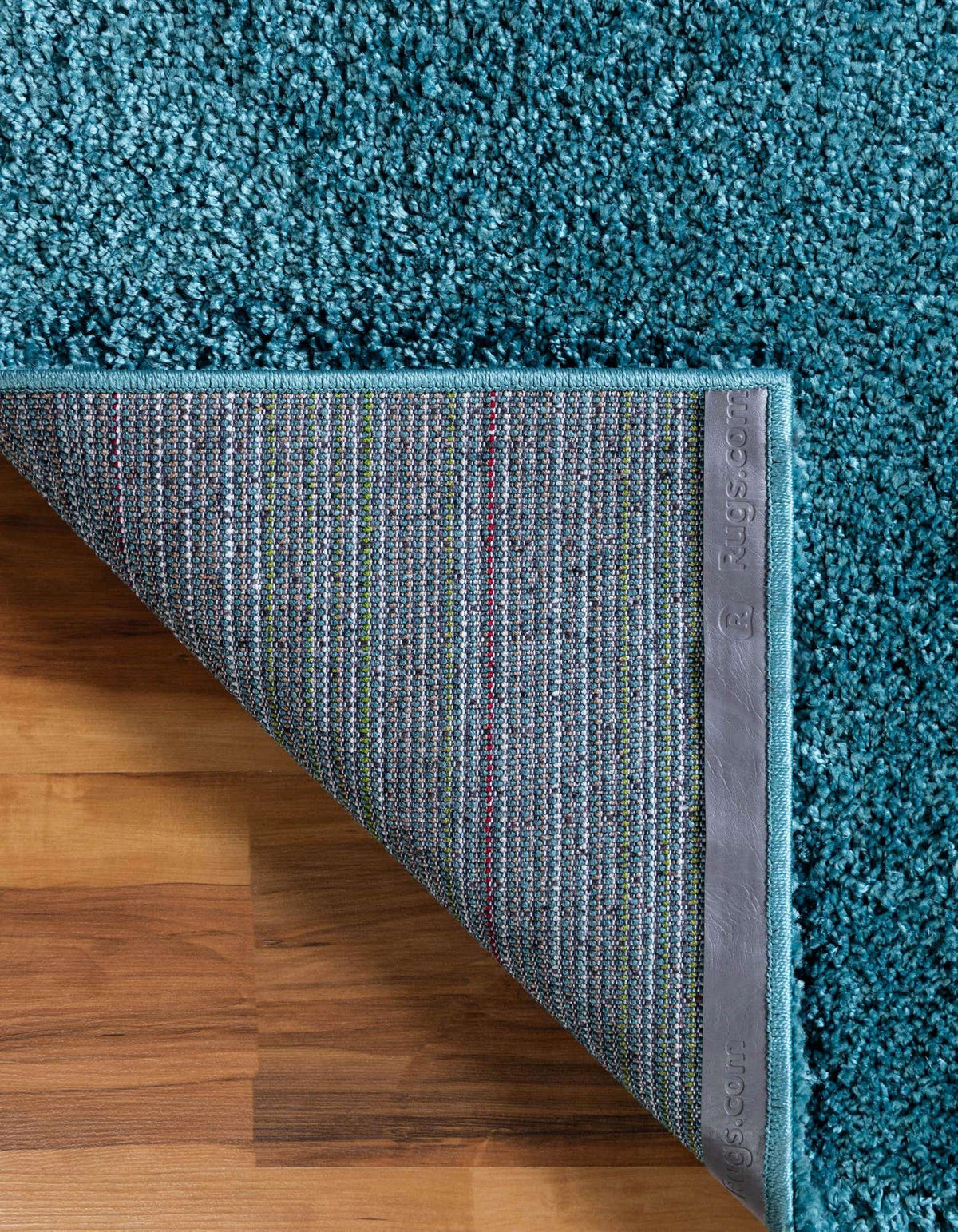 Rechteck Hochflorteppich Soft Solid Shag in Türkis von Hadorn™ - Lifestyle Image
