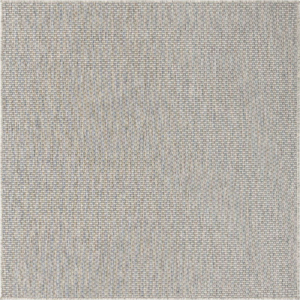 Quadratisch Outdoor Teppich Tulum Outdoor in Hellgrau von Hadorn™ - Lifestyle Image