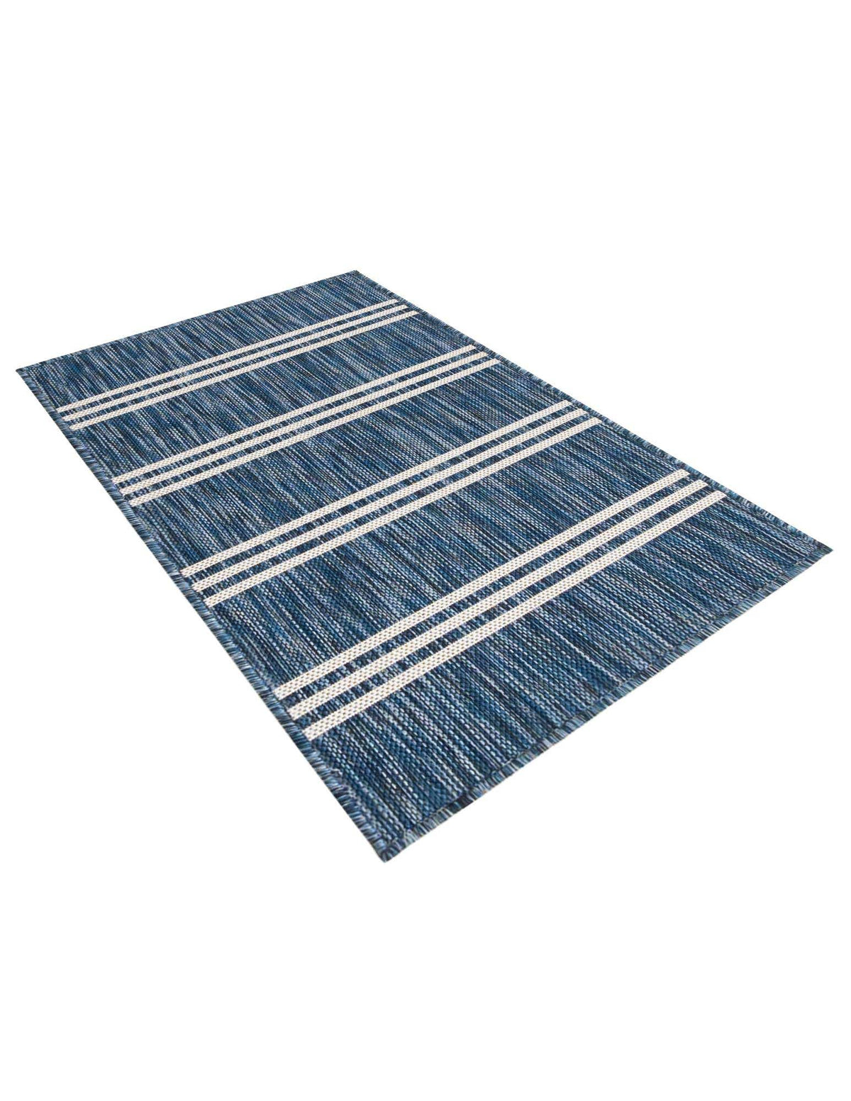 Rechteck Outdoor Teppich Tulum Outdoor in Blau von Hadorn™ - Lifestyle Image